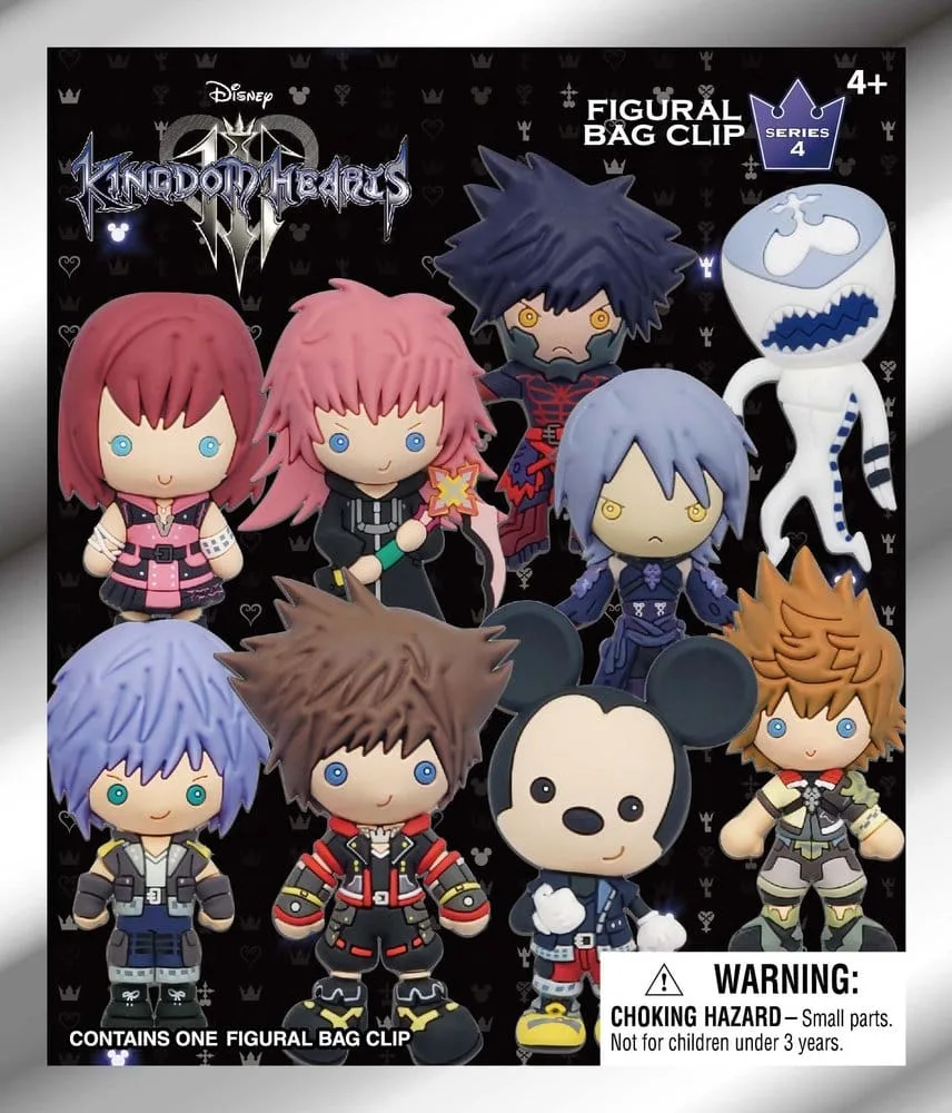 Kingdom Hearts Bag Clips – Series 4 Display of 24 3