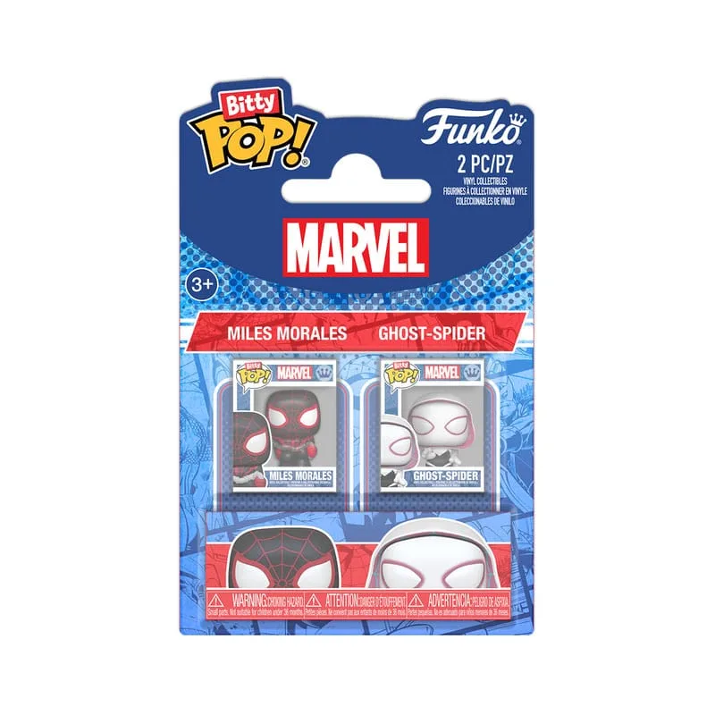 Spider-Man Bitty Pop Figures – Miles Morales and Spider-Gwen 2-Pack