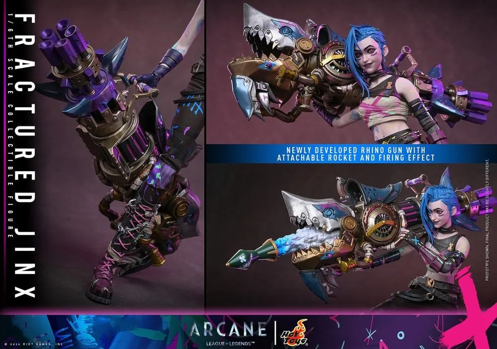 Arcane Action Figure – Fractured Jinx 1/6 28 cm 21