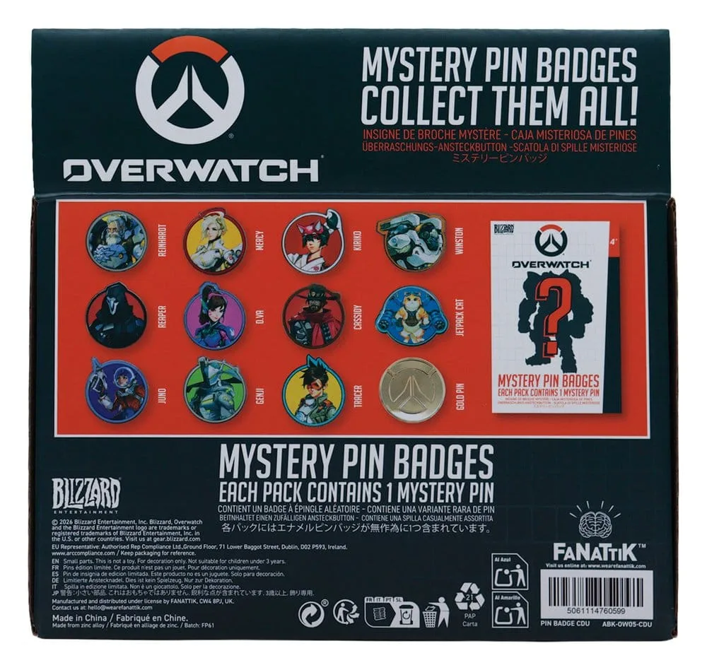 Overwatch Mystery Pin Badges – 12 Blind Box Display 3