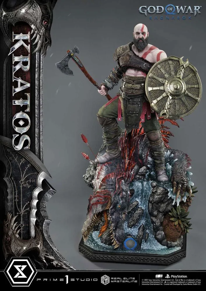 God of War Ragnarok Statue – Kratos Ultimate 1/3 Scale 95 cm