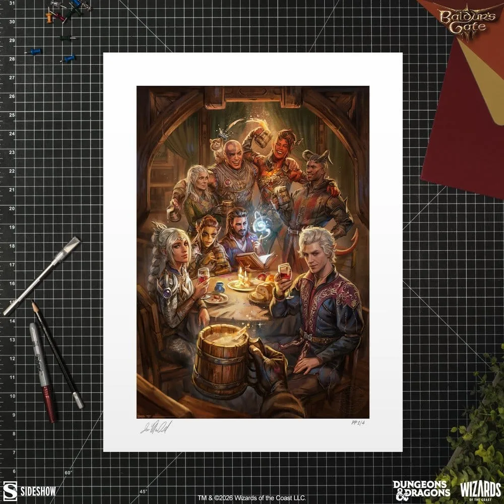 Baldur’s Gate III Art Print – The Elfsong Tavern 61 x 46 cm 2