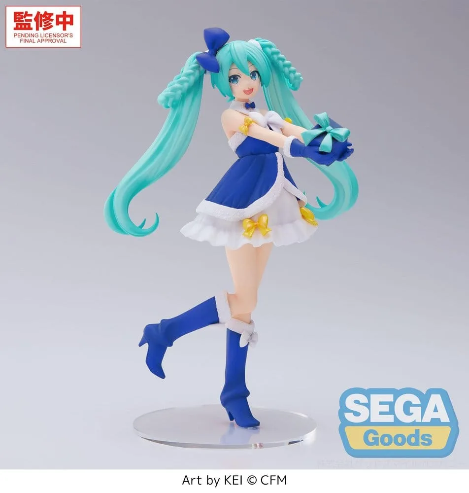 Hatsune Miku PVC Figure – Sapphire Christmas 21 cm