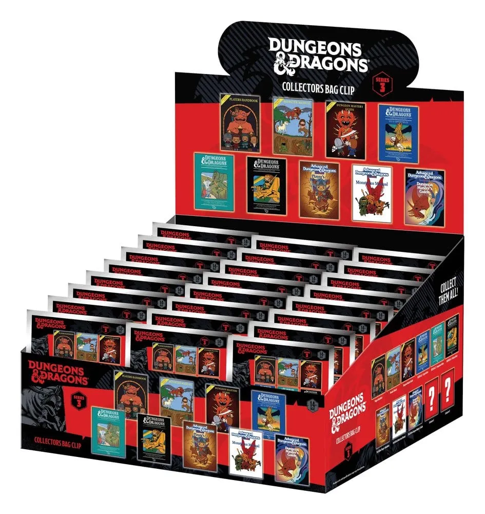 Dungeons and Dragons Bag Clips – Classic Series 3 Display of 24 3