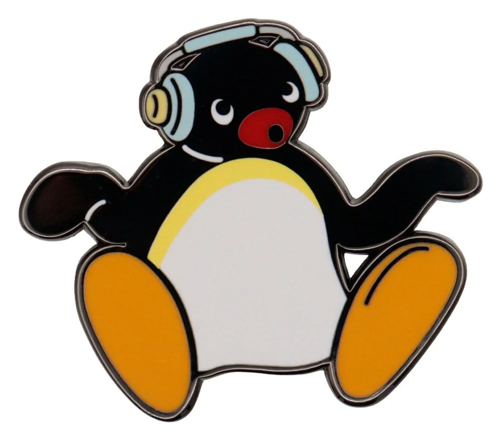 Pingu Pin Badge – Headphones Limited Edition 5 x 4 cm