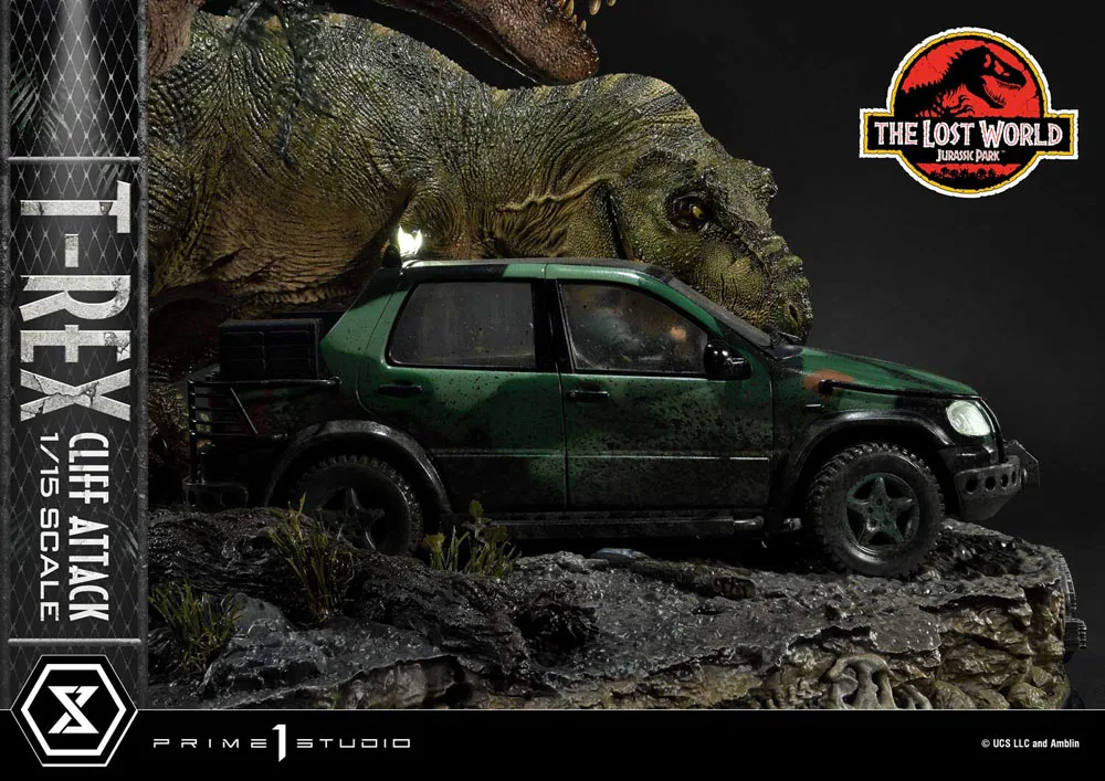 Jurassic Park Statue – Lost World T-Rex Cliff Attack Bonus 53 cm 15