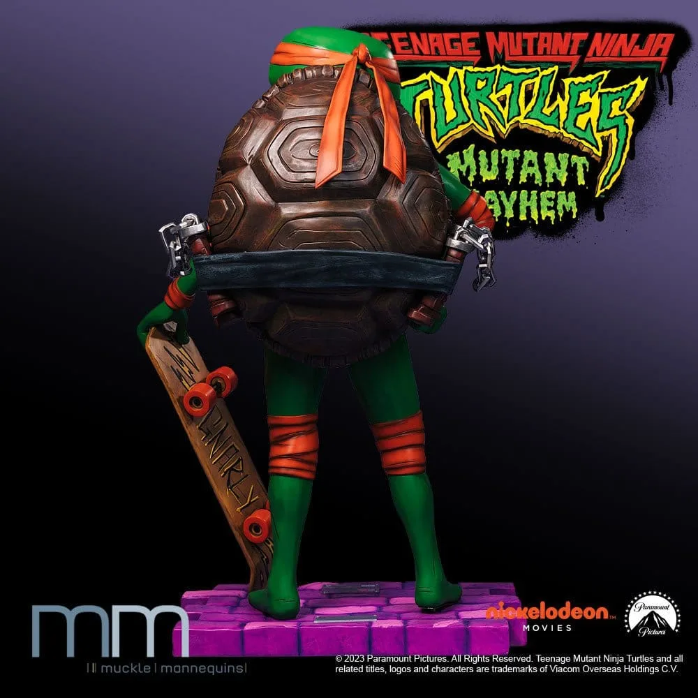 TMNT Mutant Mayhem Life-Size Statue – Michelangelo 162 cm 2