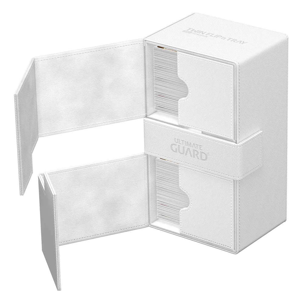 Ultimate Guard Deck Box – White Twin Flip’n’Tray 200+ Xenoskin 4