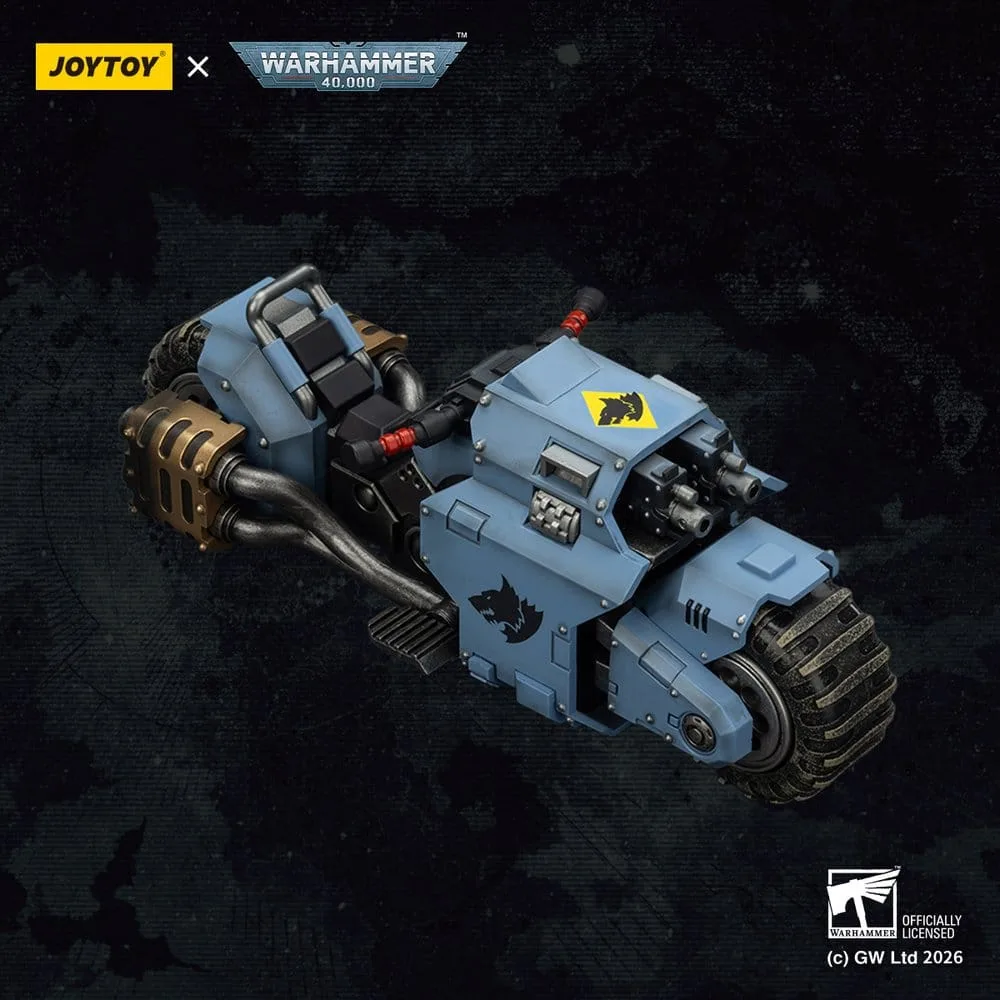 Warhammer 40,000 Kampfmotorrad – Space Wolves Raider Pattern 22 cm 11