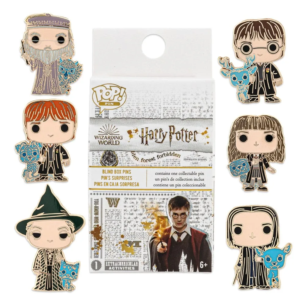 Harry Potter Enamel Pins – Loungefly Pop Assortment of 12 4 cm