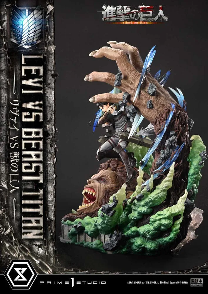 Attack on Titan Statue – Levi Versus Beast Titan 73 cm 15