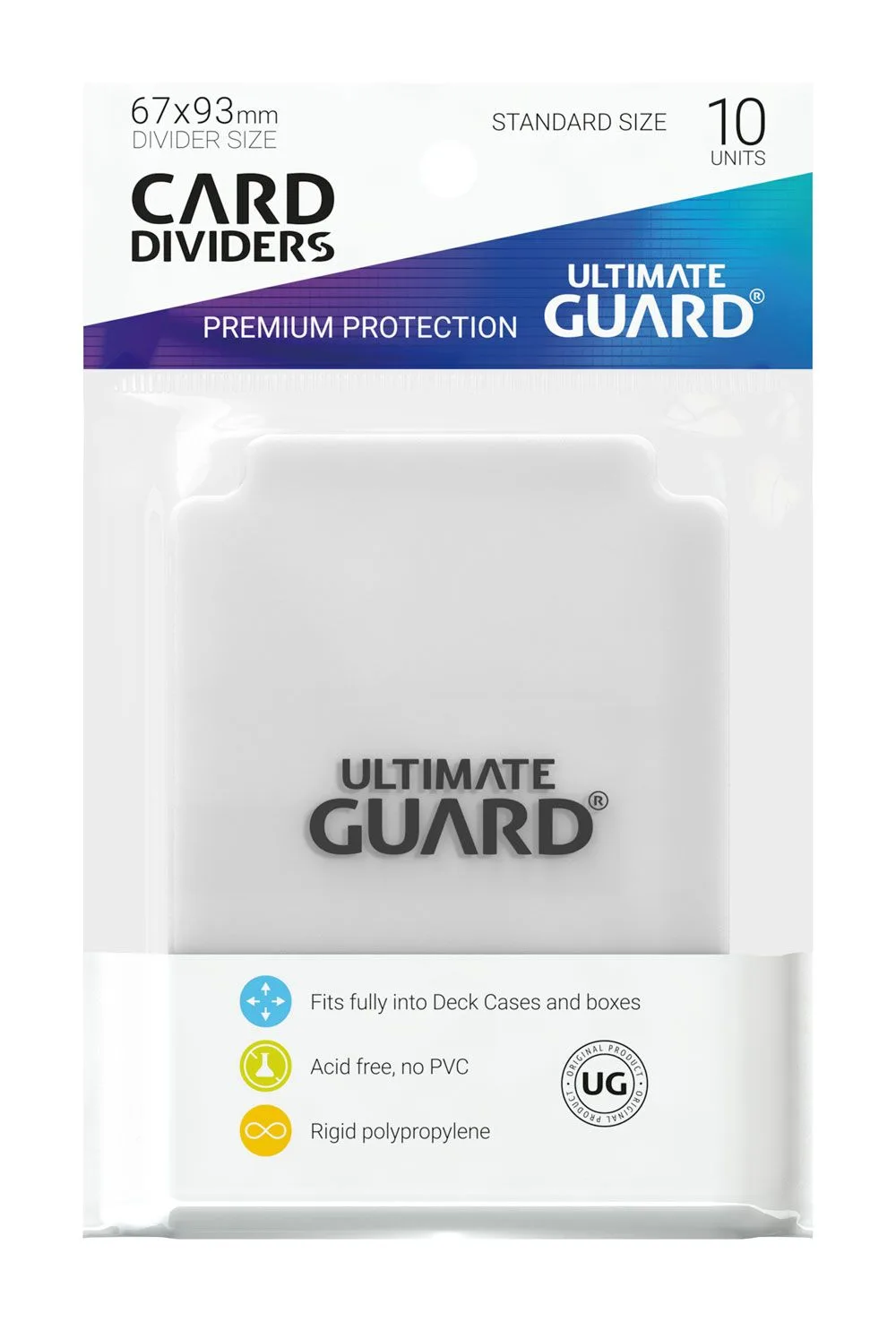 Ultimate Guard Card Dividers – Transparent 10 Pack 67 x 93 mm 2