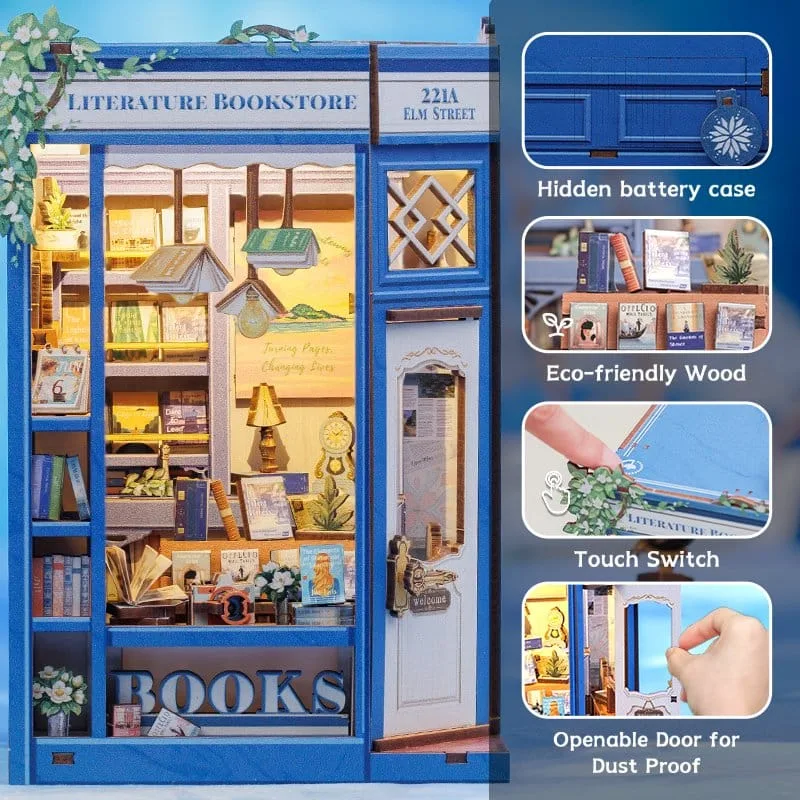 Literature Bookstore Book Nook – CuteBee 17 x 12 cm 2