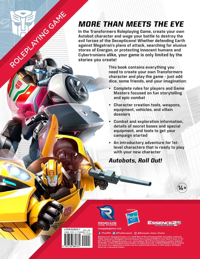 Transformers RPG Core Rulebook – English Edition 2