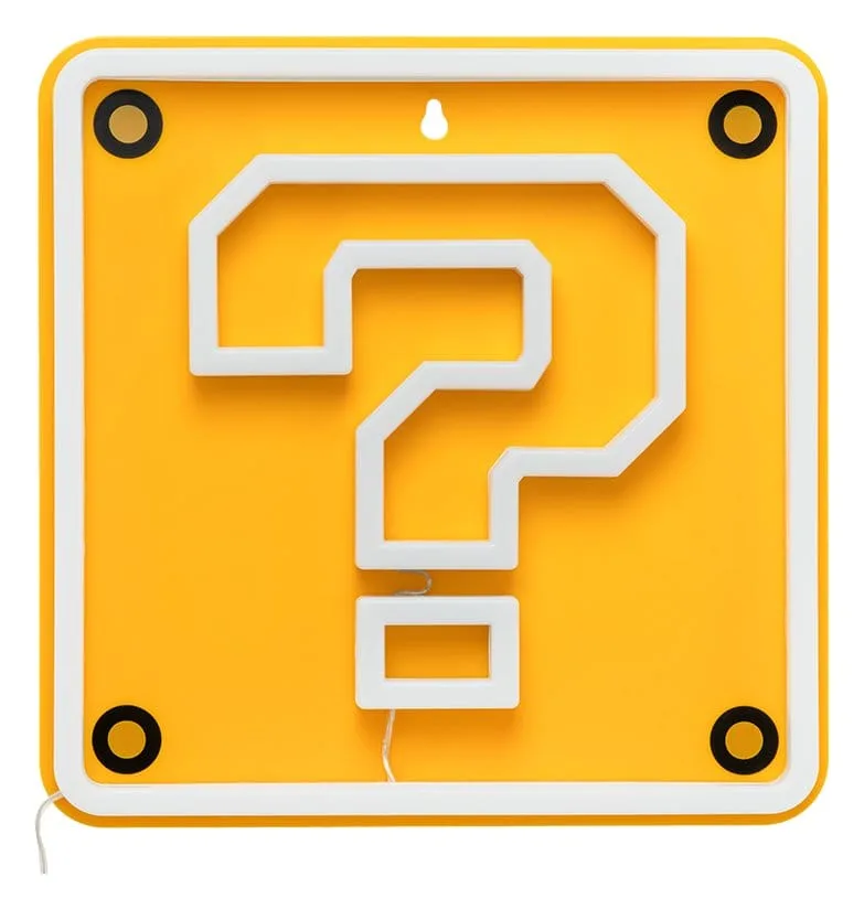 Super Mario LED Neon Wall Lamp – Question Block 24 x 24 cm