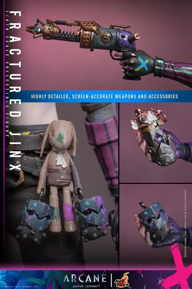 Arcane Action Figure – Fractured Jinx 1/6 28 cm 20