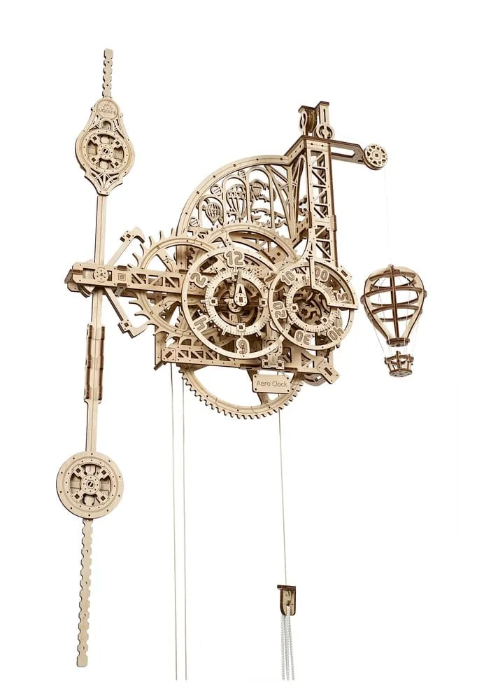 Ugears Houten Modelbouwset – Aero Clock wandklok 20