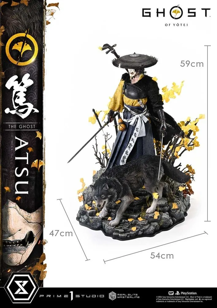Ghost of Yotei Statue – Real Elite Masterline Atsu 59 cm 12
