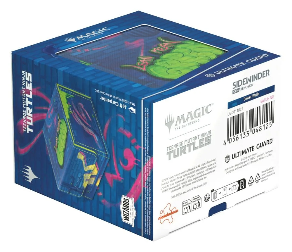 Magic: The Gathering Deck Box – TMNT Sewer Walls Sidewinder 133+ 12