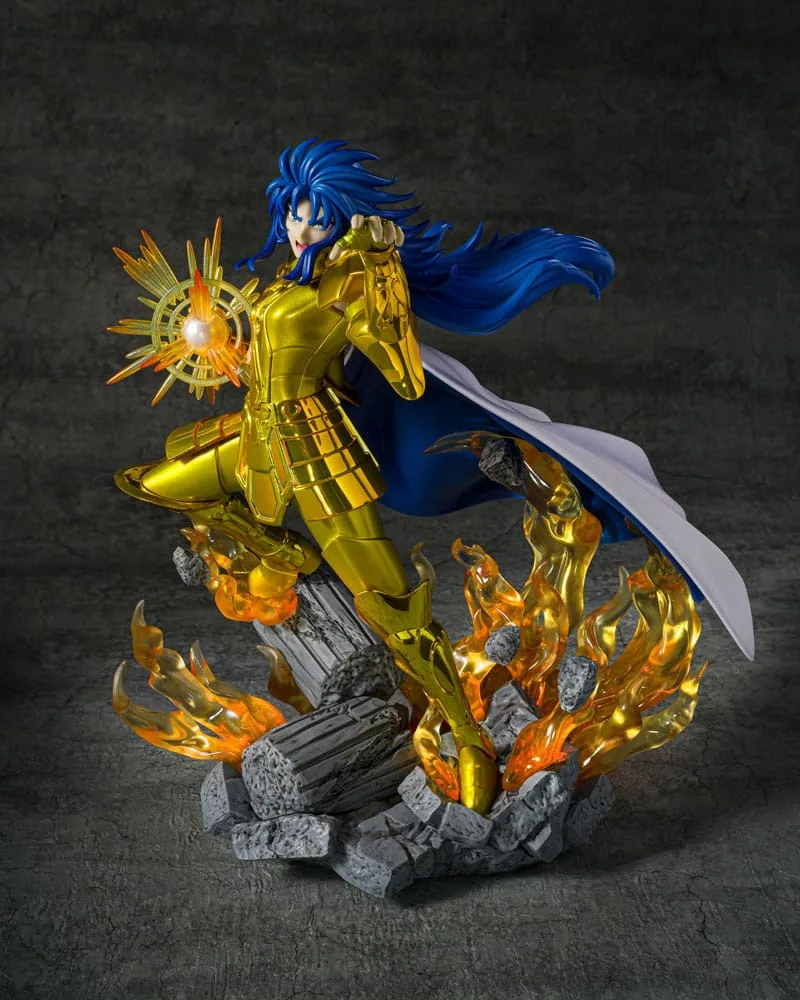 Saint Seiya Statue – Gemini Saga Metallic Touch 21 cm