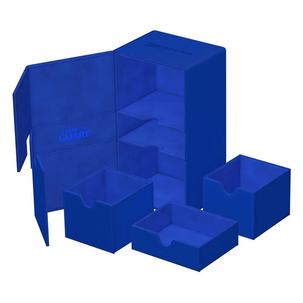 Ultimate Guard Deck Box – Twin Flip’n’Tray 200+ Xenoskin Blue 6