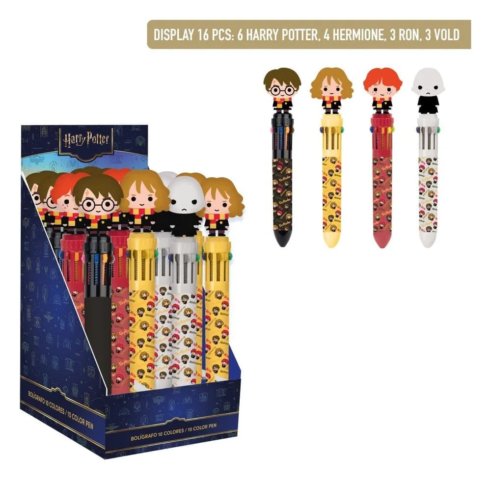 Harry Potter Ballpoint Pens – Multicoloured 16-Pen Display