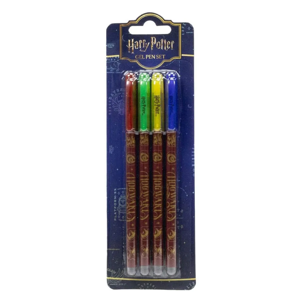 Harry Potter Gel Pens – Colourful Crest 4-Pack