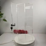 Evoretro Display Tower – Locking Acrylic Hexagon 3-Tier 5