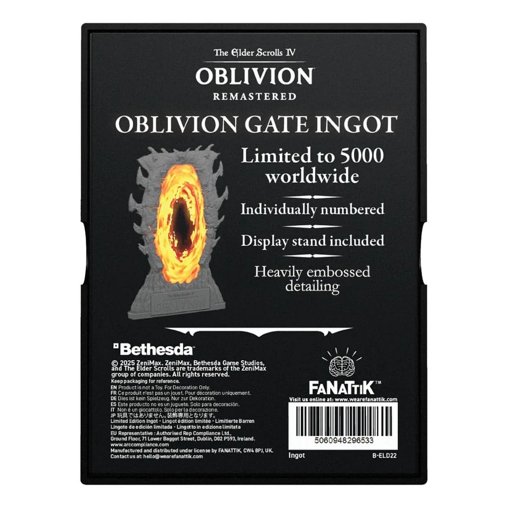 The Elder Scrolls IV Oblivion Ingot – Gates 11 x 7.6 cm 3