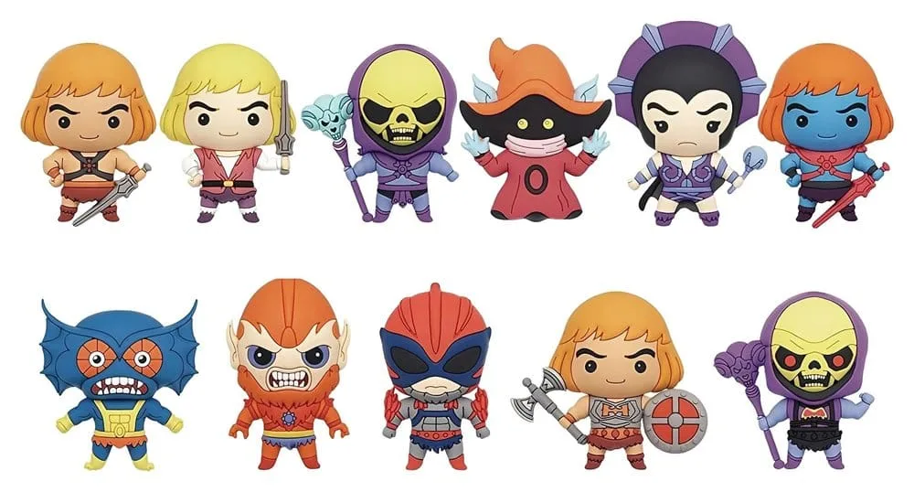 Masters of the Universe Bag Clips – Movie Series 1 Display of 24