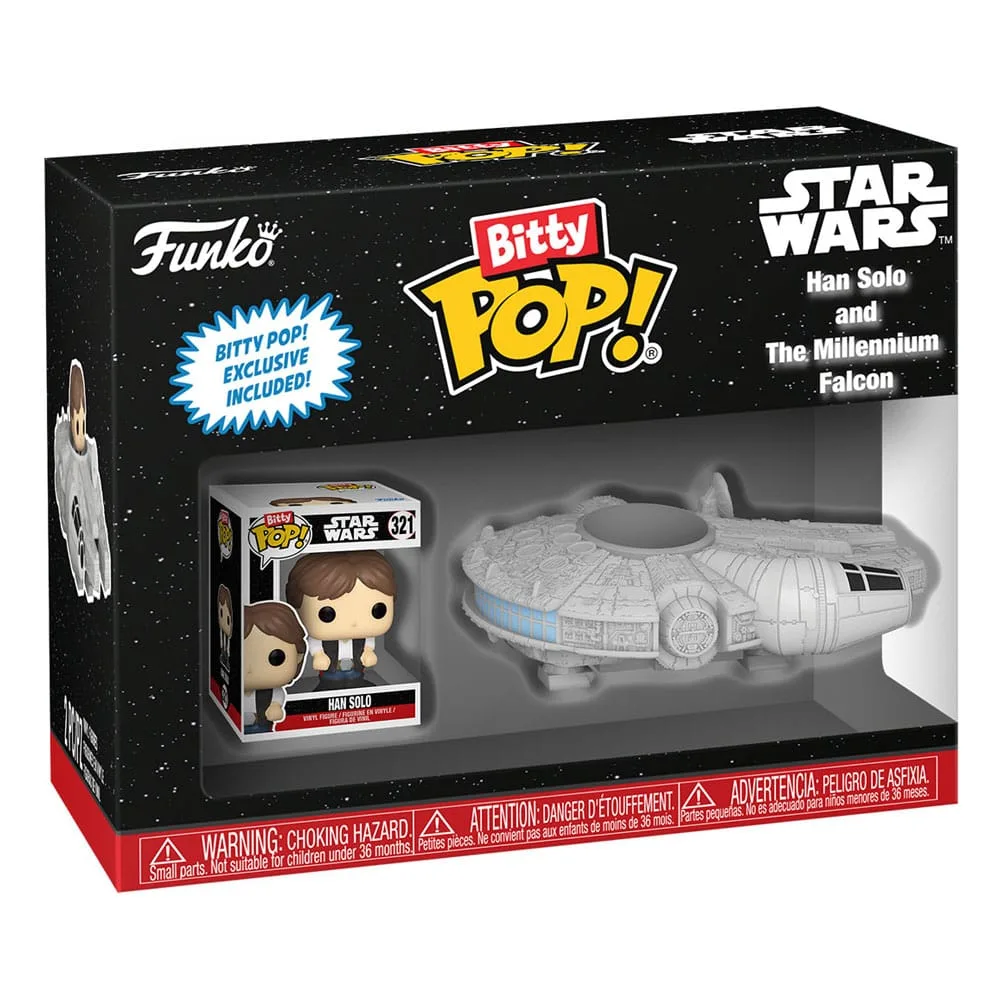 Star Wars Bitty Pop! Rides – Han Solo with Millennium Falcon 2.5 cm 3
