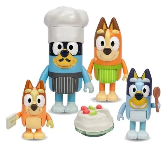 Bluey Figure Set – Let’s Play Chef Pavlova 4-Pack 1