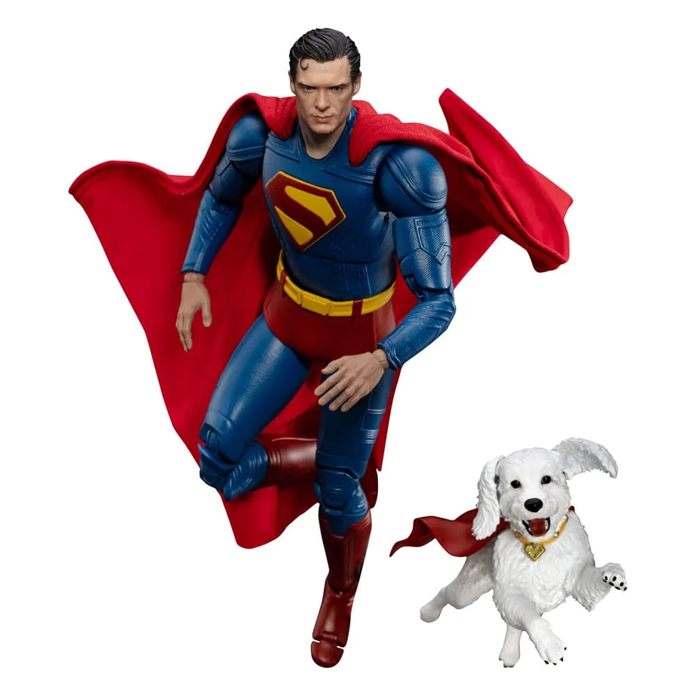 Superman (2025) Action Figure – With Krypto 21 cm