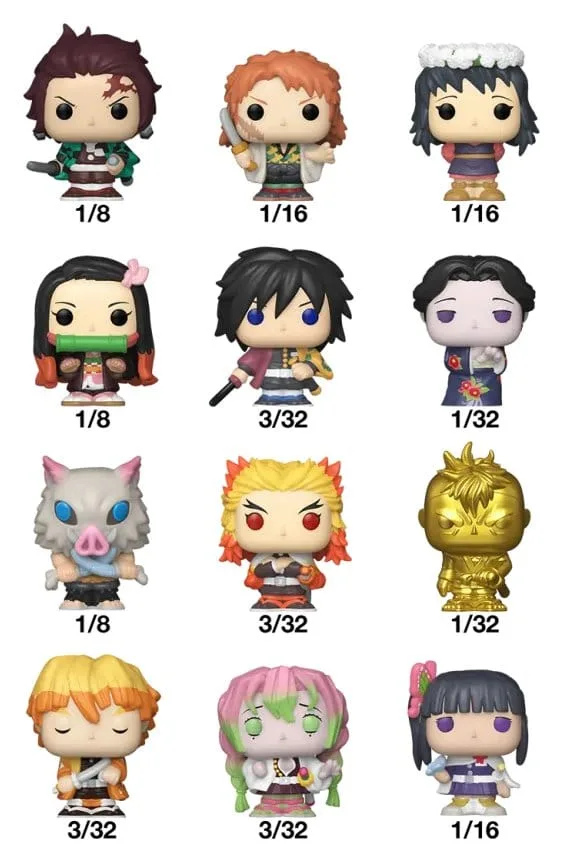 Demon Slayer Bitty POP Figures – Movie Display of 32 2 cm 2