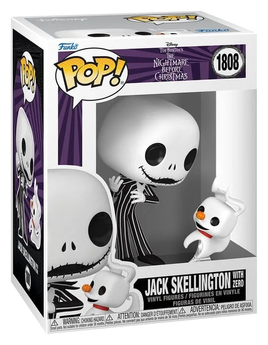 Nightmare Before Christmas Vinyl Figures – Pop Jack and Zero 9 cm 2