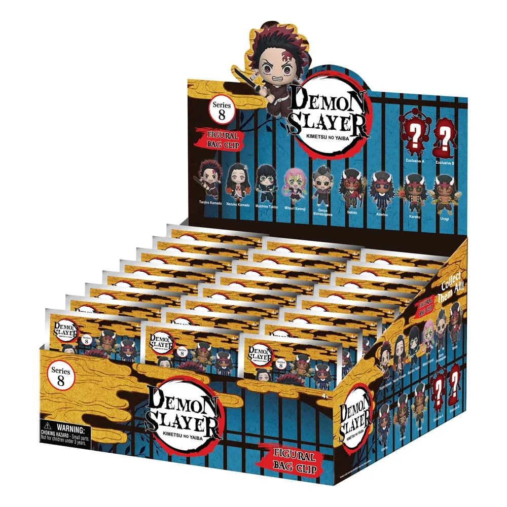 Demon Slayer Bag Clips – Season 3 Series 8 Display of 24