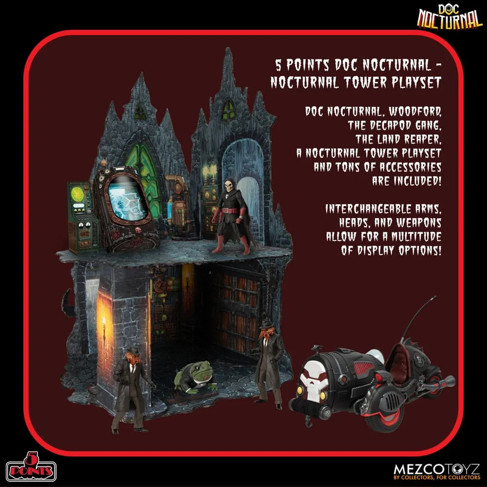 Doc Nocturnal Playset – 5 Points Tower with 9 cm Figures