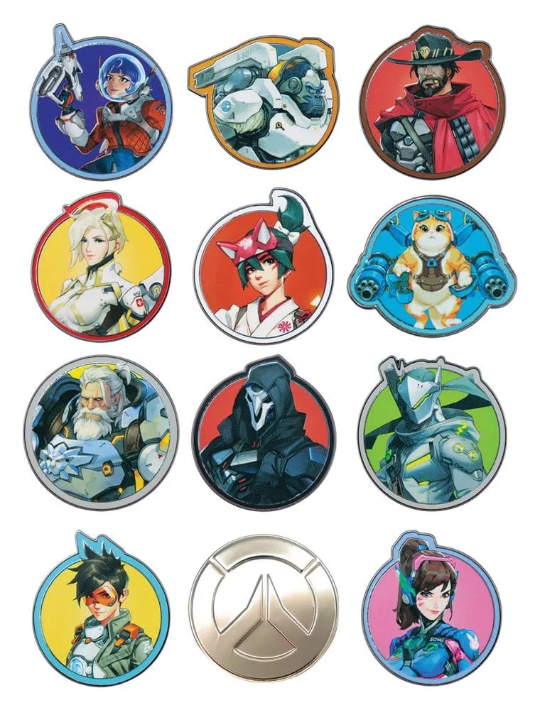 Overwatch Mystery Pin Badges – 12 Blind Box Display 8