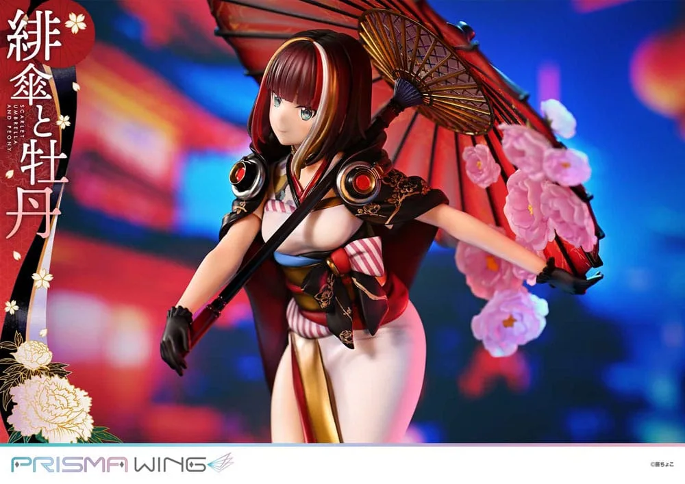 Fuzichoco PVC Statue – Scarlet Umbrella and Peony 1/7 Scale 28 cm 18