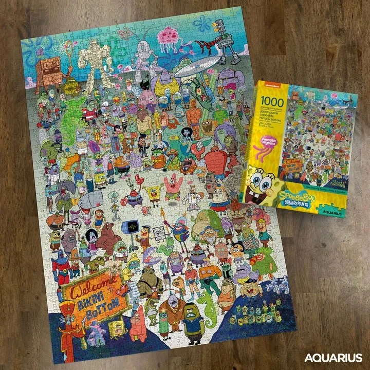 SpongeBob Jigsaw Puzzle – Cast 1000 Pieces 71 x 51 cm 2