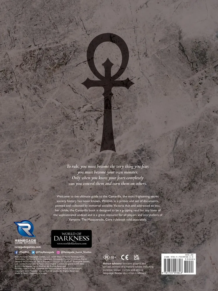 Vampire The Masquerade RPG Sourcebook – Camarilla 5E English 2