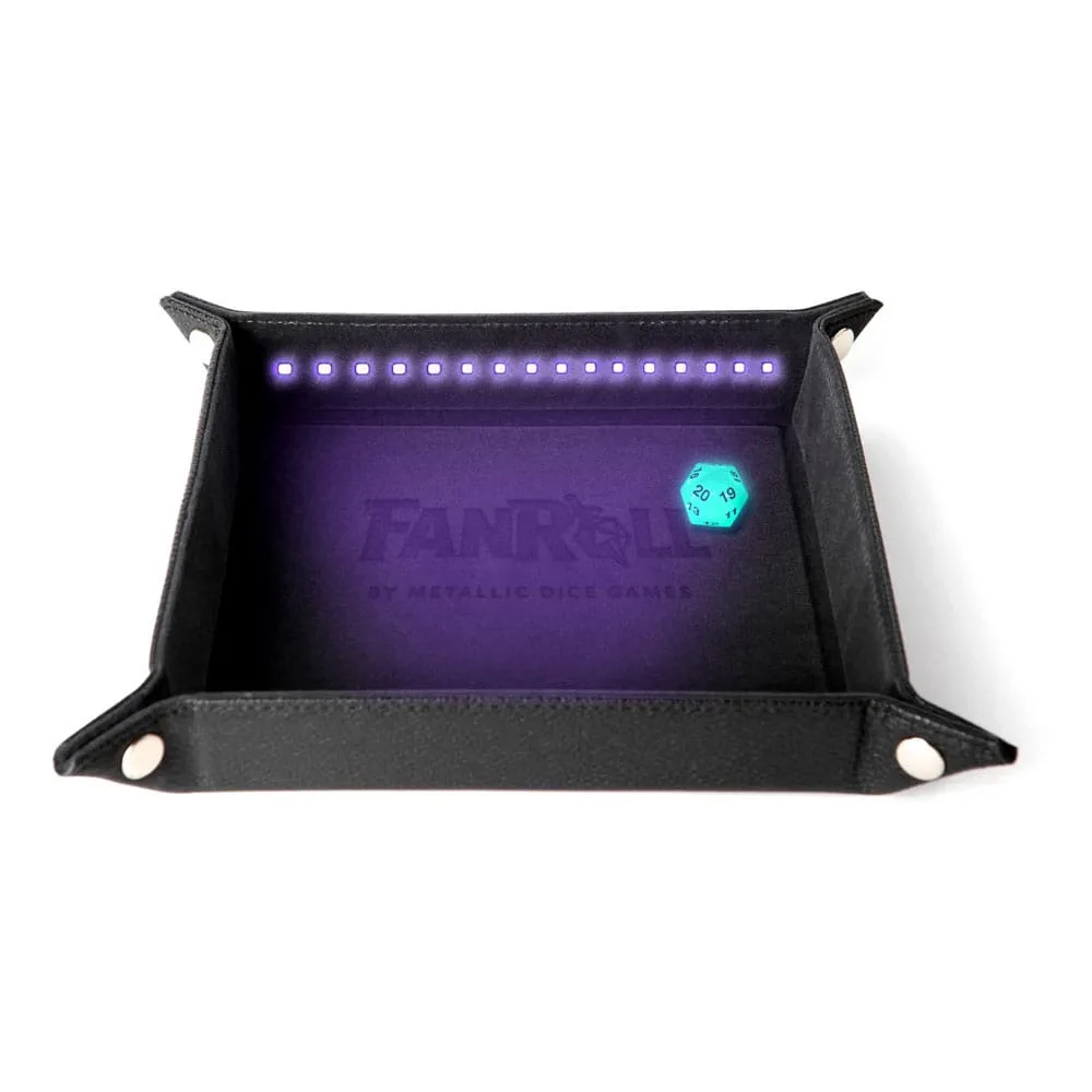 FanRoll Dice Tray – Black Shadowlight 30 cm