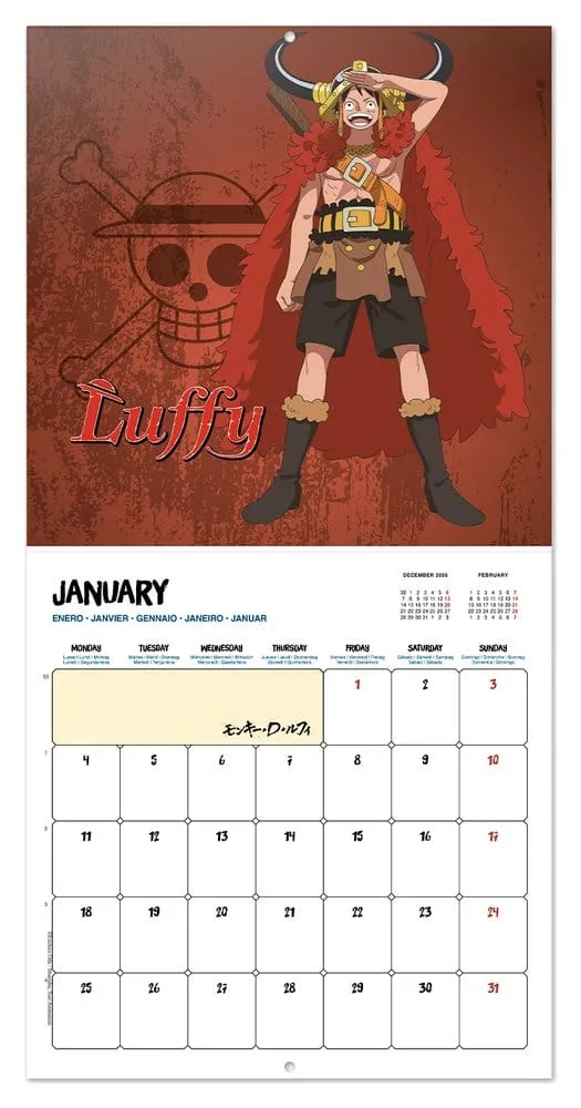 One Piece Wandkalender – 2027 mit Poster 29,5 x 29,5 cm 3