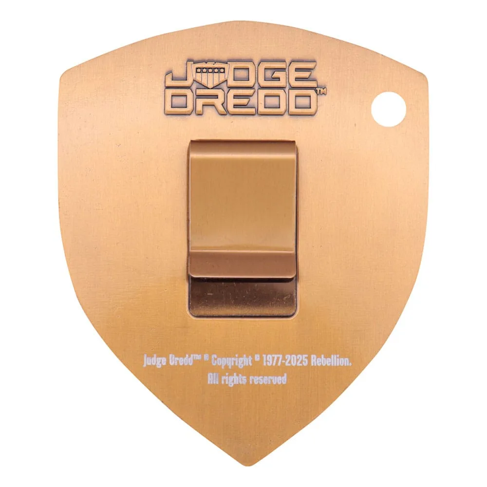 2000 AD Replica Badge – Judge Dredd Limited Edition 90 x 74 mm 2