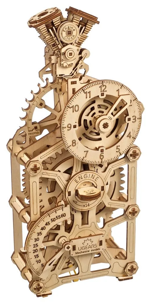 Ugears Wooden Model Kit – Engine Clock 22
