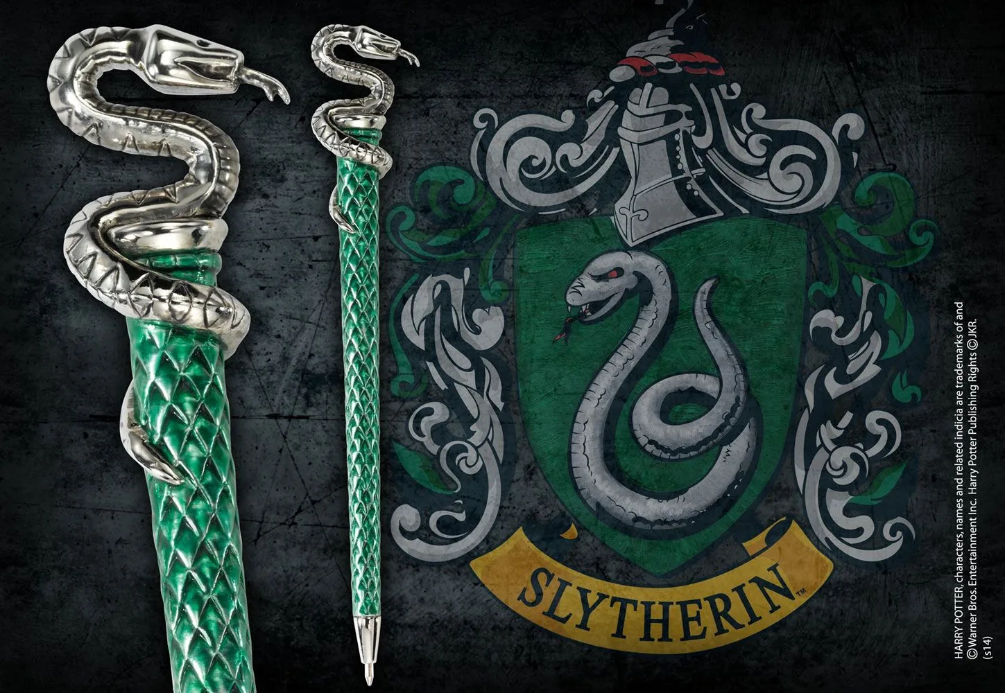 Harry Potter Ballpoint Pen – Slytherin House Approx 18 cm