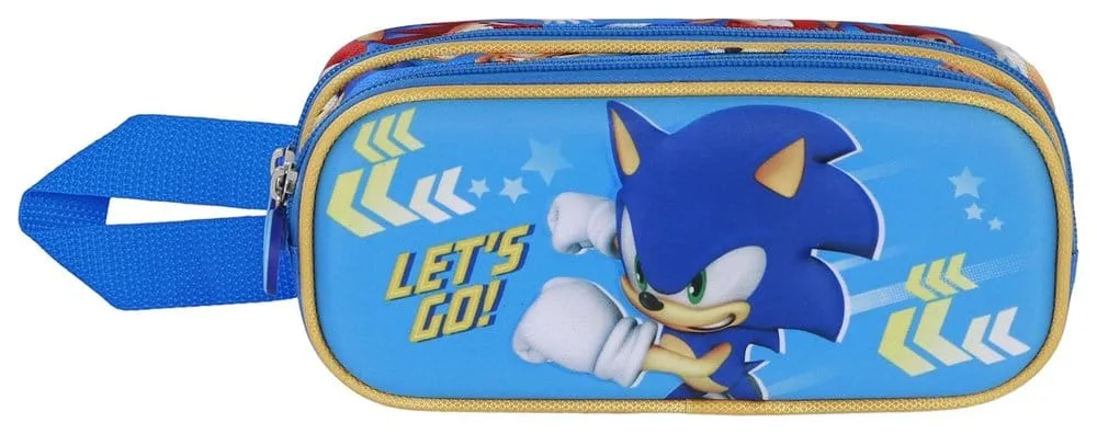 Sonic the Hedgehog Pencil Case – SEGA Go Blue 22 x 10 x 8 cm 2