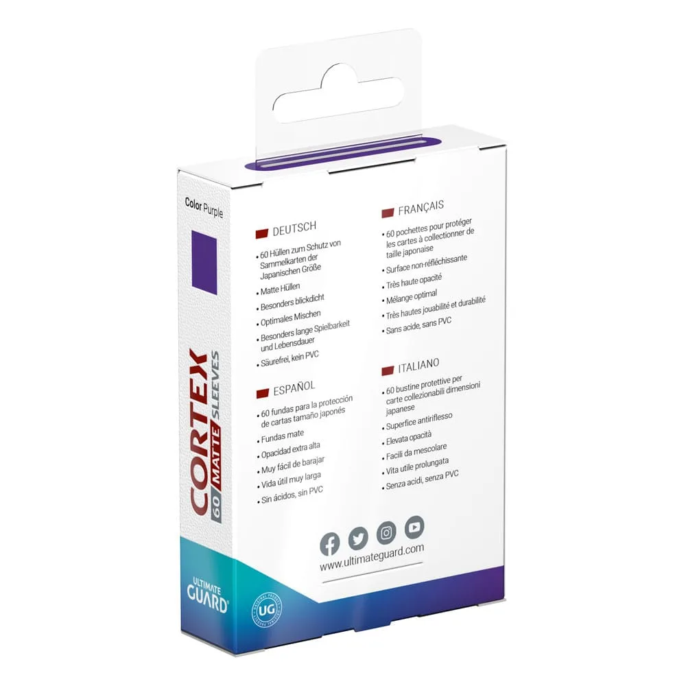 Ultimate Guard Card Sleeves – Cortex Matte Purple Japanese Size 4