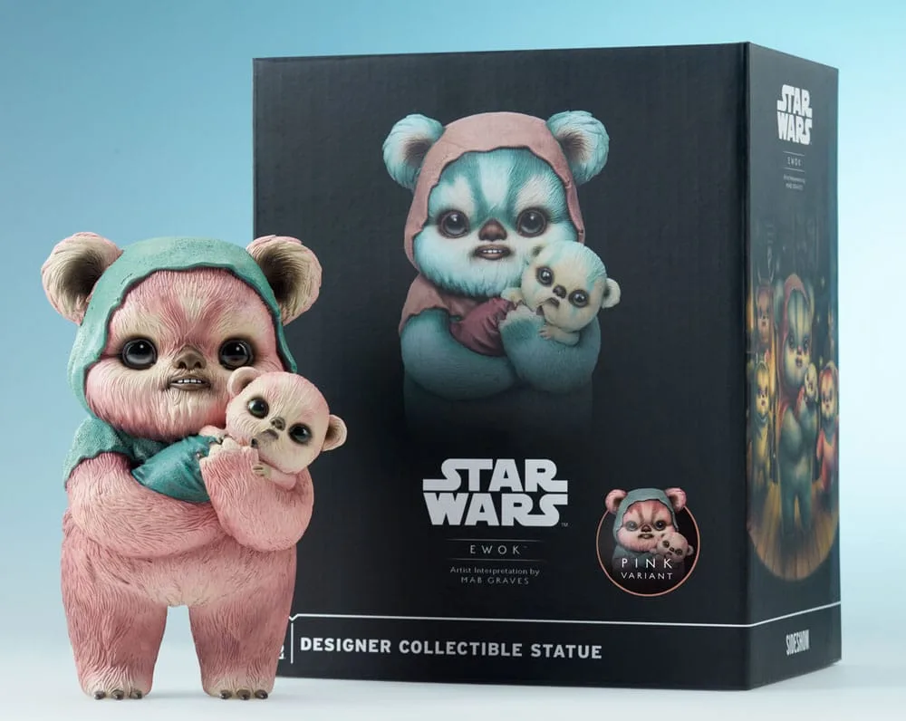 Star Wars Designer Statue – Mab Graves Ewok Pink Variant 18 cm 2