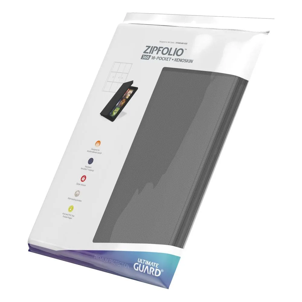 Ultimate Guard Card Binder – Zipfolio 360 Xenoskin Grey 8